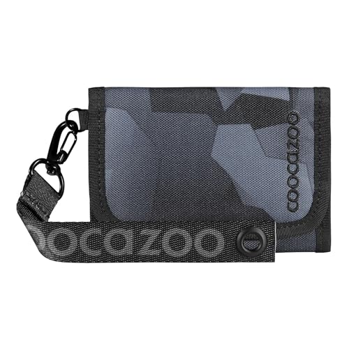 Coocazoo Geldbörse, Grey Rocks, schwarz-grau, Portemonnaie mit Sichtfenster innen & außen, Münzfach & Kartenfächern, Klettverschluss, Polyester, ab der 3. Klasse von Coocazoo