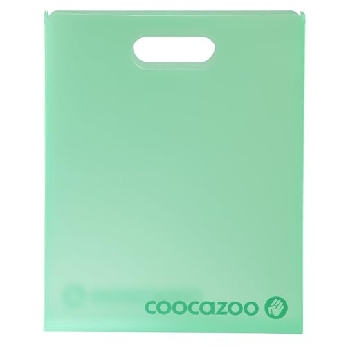 coocazoo Heftbox, Fresh Mint, grau-Mint, mit Tragegriff, Heftordner/Heftmappe/Sammelbox für Schulrucksäcke, ab der 3. Klasse, bis zur Einer DIN-A4 Größe von Coocazoo