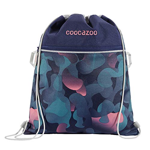 Coocazoo Sportbeutel RocketPocket „Cloudy Peach“, rosa, mit Reißverschlussfach und Kordelzug, reflektierende Elemente, ab der 5. Klasse, 10 Liter von Coocazoo