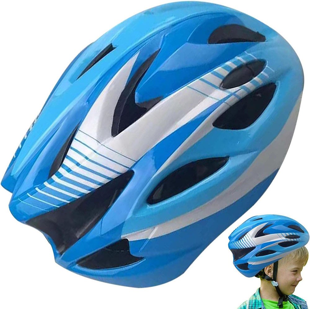 CoolBlauza Kinderfahrradhelm Fahrradhelm für Kinder, einteiliger Helm (1-tlg., Verstellbare Kopfgröße), Kinderhelm für Jungen und Mädchen von CoolBlauza