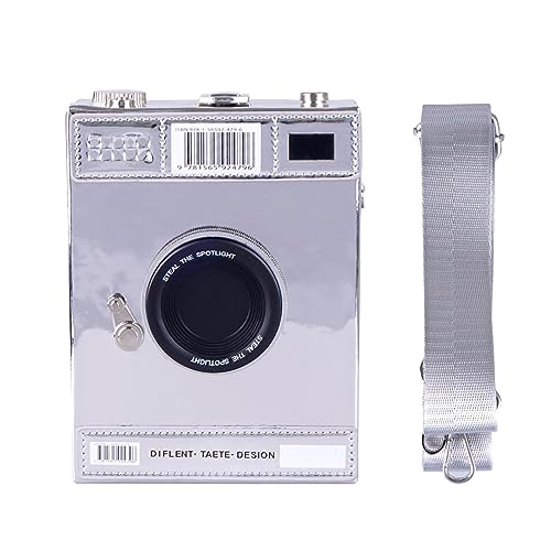 CoolChange Handtasche im alte Kamera Style | 30er Retro Clutch | 17x13cm | Silber von CoolChange