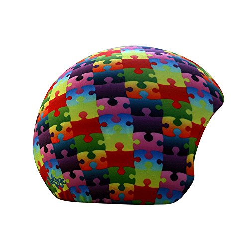 COOLCASC Multisport Helm Cover Farbe Puzzle Print von Coolcasc