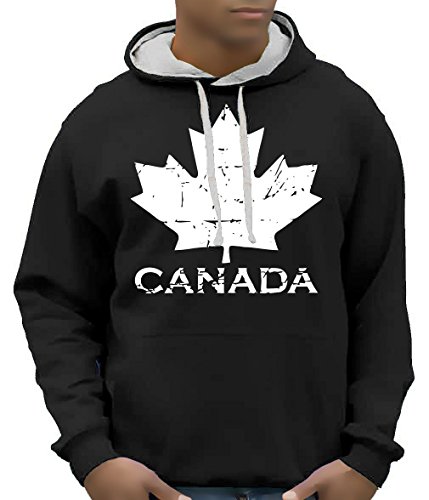 Coole-Fun-T-Shirts Canada Vintage NEU AHORN Kapuzensweater Kanada BICO-Schwarz GR.XL von Coole-Fun-T-Shirts