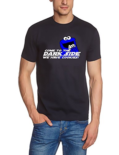 Come to The Darkside - We Have Cookies ! T-Shirt Navy, Gr.XXL von Coole-Fun-T-Shirts