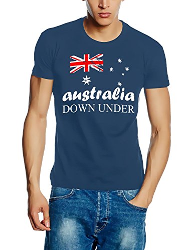 Coole-Fun-T-Shirts Australia Vintage NEU Down Under Australien Tshirt-Stoneblue GR.XL von Coole-Fun-T-Shirts