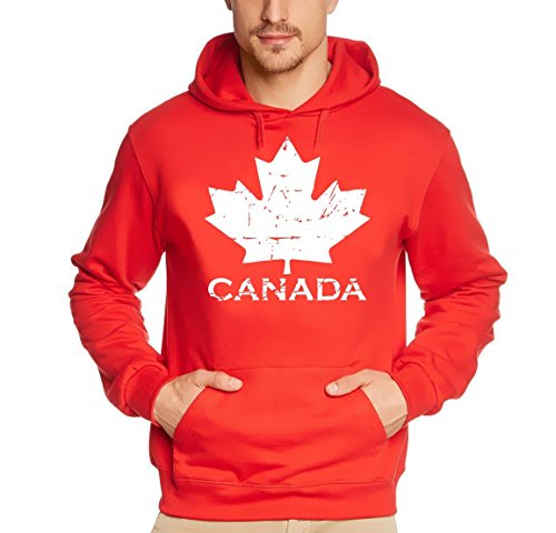 Coole-Fun-T-Shirts Canada Vintage NEU AHORN Kapuzensweater Kanada Rot-Weiss GR.XL von Coole-Fun-T-Shirts