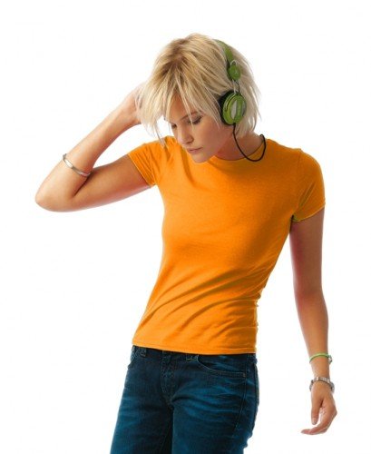Coole-Fun-T-Shirts Damen NEON GIRLY T-SHIRT floureszierend neonorange, XL von Coole-Fun-T-Shirts