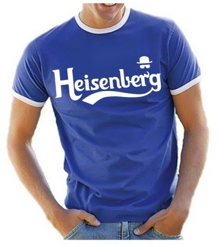 Coole-Fun-T-Shirts HEISENBERG LOGO T-Shirt blau_HERI Gr.L von Coole-Fun-T-Shirts