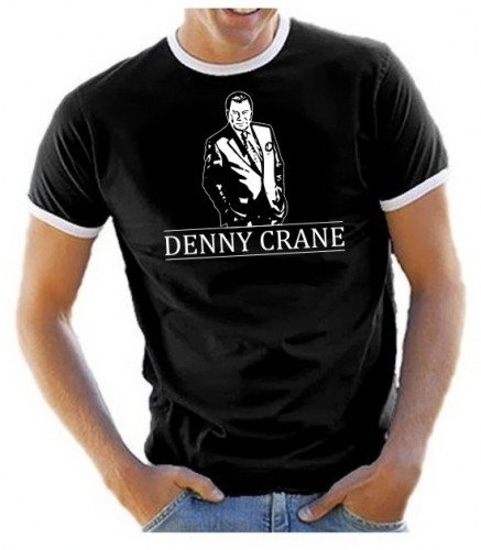 Coole-Fun-T-Shirts Herren Denny Crane - Boston LEGAL - Ringer schwarz, S von Coole-Fun-T-Shirts