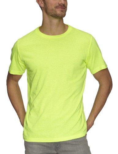 Coole-Fun-T-Shirts Herren NEON T-Shirt floureszierend Neongelb, M von Coole-Fun-T-Shirts