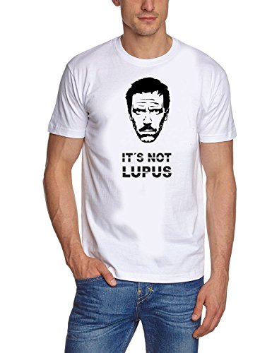 Coole-Fun-T-Shirts It s not Lupus Dr.House T-Shirt Weiss - T-Shirt, GR.M von Coole-Fun-T-Shirts