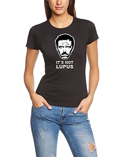 Coole-Fun-T-Shirts It s not Lupus Dr.House T-Shirt schwarz_Girly - T-Shirt, GR.M von Coole-Fun-T-Shirts