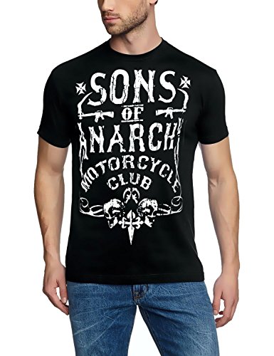 Coole-Fun-T-Shirts Schrift Sons of Anarchy Redwood original Samcro ! T-Shirt schwarz-Weiss Gr.L von Coole-Fun-T-Shirts
