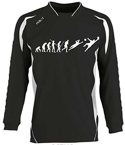 Coole-Fun-T-Shirts TORWARTTRIKOT mit Deinem Namen + Deiner Nummer Evolution Herren schwarz, Gr.L/XL von Coole-Fun-T-Shirts