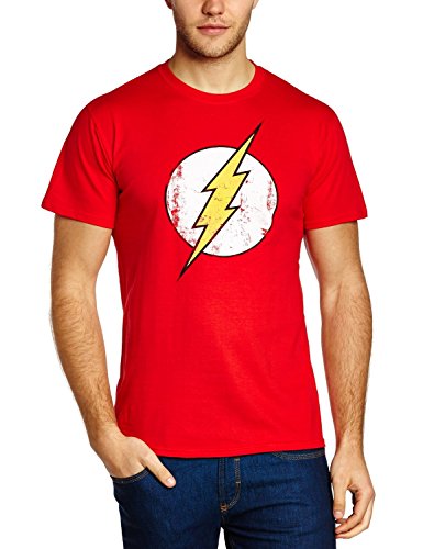 Flash - Blitz - Justice League - Superhelden - T-Shirt Rot GR.L von Coole-Fun-T-Shirts