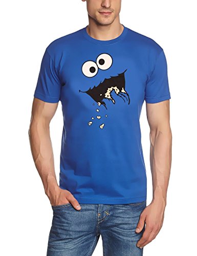 Kekse ! Cookie Monster T-Shirt S M L XL XXL (BLAU, XXL) von Coole-Fun-T-Shirts