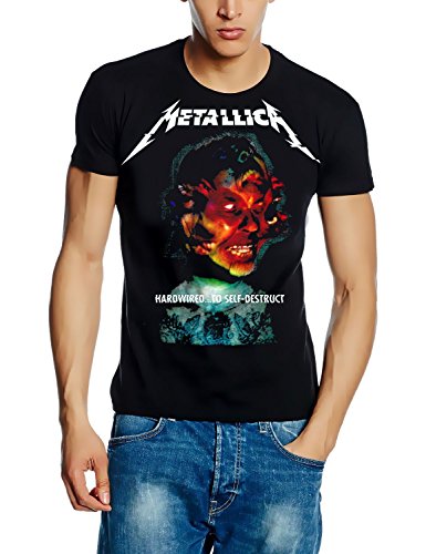 Metallica T-Shirt Hardwired.to SELF-Destruct Cover Album Shirt, Schwarz, GR.M von Coole-Fun-T-Shirts