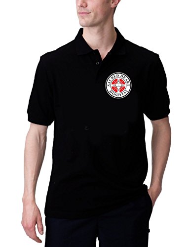 SCRUBS Sacred Heart Hospital - POLOSHIRT schwarz GR.S von Coole-Fun-T-Shirts