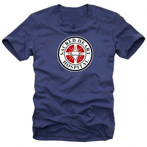 Scrubs Sacred Heart Hospital - T-Shirt Navy GR.XL von Coole-Fun-T-Shirts