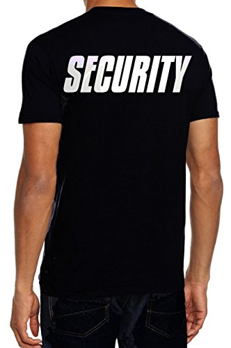 Security T-Shirt + Cap ! Druck vo+hi ! schwarz Gr.L von Coole-Fun-T-Shirts