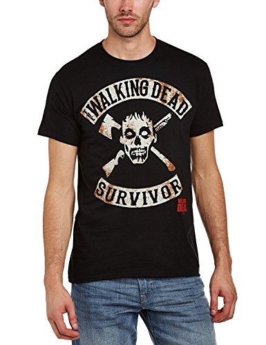 The Walking Dead Zombie Survivor - T-Shirt - Schwarz, Gr.XL von Coole-Fun-T-Shirts