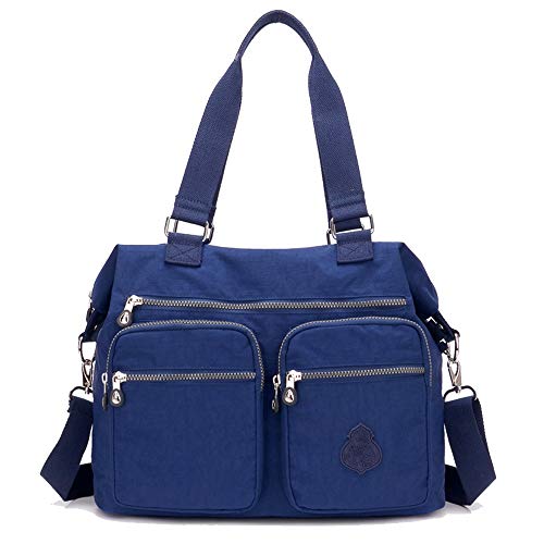Coolives Damen Casual Handtasche mit Schultergurt Schultertasche Umhängetasche Crossbody Messenger Bag für Frauen Navy blau EINWEG von Coolives