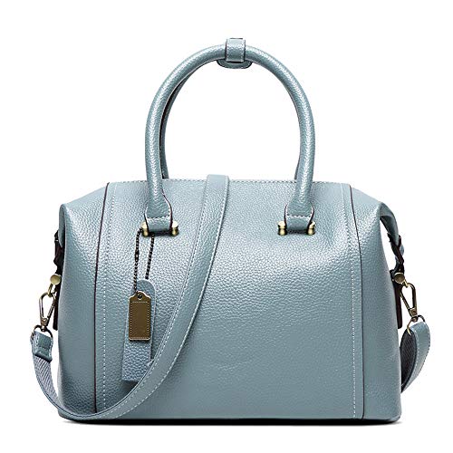 Coolives Damen Tasche Handtasche Henkeltasche aus PU-Leder Boston Umhängetasche Schultertasche Elegant Taschen Grau EINWEG von Coolives