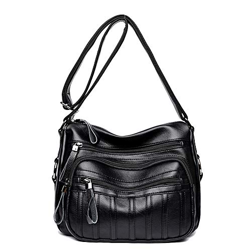 Coolives Damen Umhängetasche Casual Schultertasche Messenger Tasche Schwarz EINWEG von Coolives