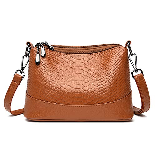 Coolives Damen Umhängetasche aus PU-Leder Kleine Hobo Schultertasche Handtasche Elegant Henkeltasche Tasche für Dame Gelb EINWEG von Coolives