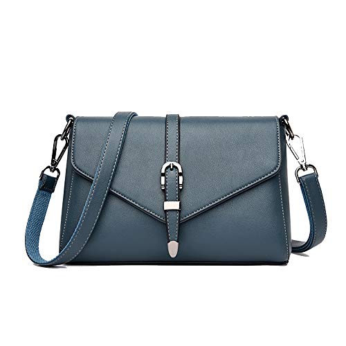 Coolives Damen Umhängetasche aus PU-Leder Kleine Schultertasche Elegant Handtasche Tasche für Dame Blau EINWEG von Coolives