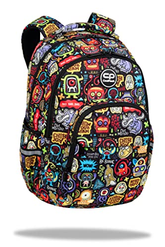 Coolpack F003696, Schulrucksack BASIC PLUS SCARY STICKERS, Multicolor von CoolPack