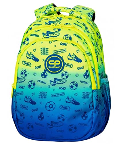 Coolpack F029339, Schulrucksack Jerry FOOTBALL 2T, Multicolor, 39 x 28 x 15 cm von CoolPack