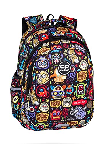 Coolpack F029696, Schulrucksack Jerry SCARY STICKERS, Multicolor von CoolPack