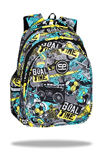 Coolpack F029701, Schulrucksack Jerry GOAL TIME, Multicolor, 39 x 28 x 15 cm von CoolPack