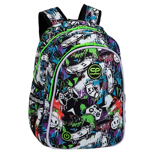 Coolpack F110675, Schulrucksack JIMMY LED PEEK A BOO, Multicolor von CoolPack
