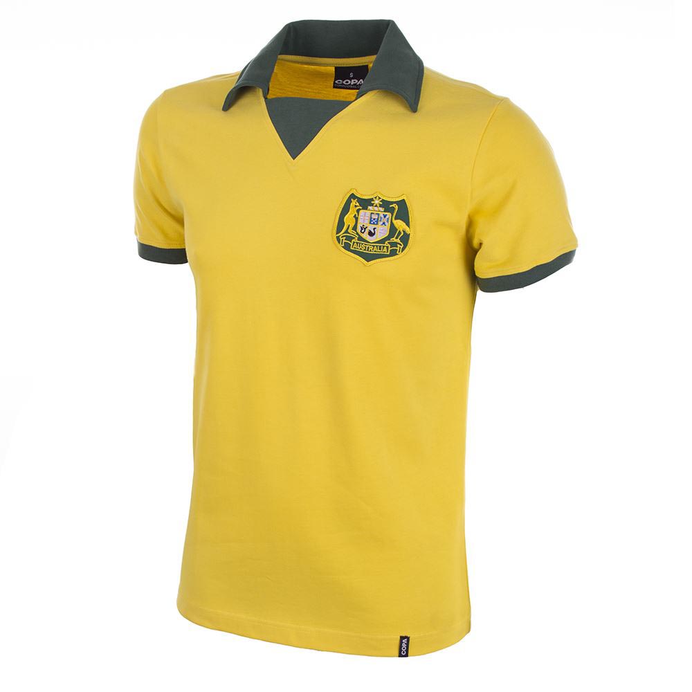 Copa Australia World Cup 1974 Short Sleeve Polo Shirt Gelb S Mann von Copa
