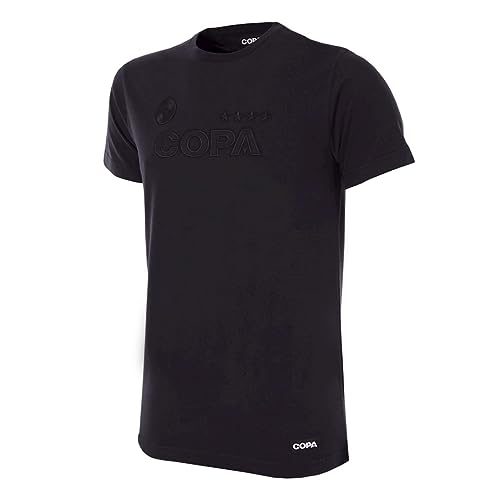 COPA Herren All Black Logo T-Shirt Rundhals T-Shirt von COPA