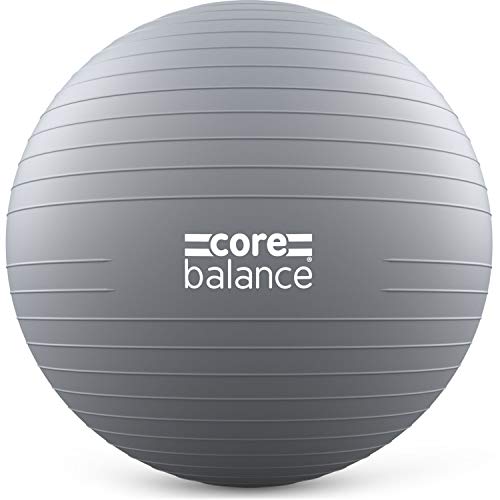 Core Balance, berstsicherer Gymnastikball - für Fitness Yoga Schwangerschaft - 55cm 65cm 75cm 85cm - inkl. Luftpumpe von Core Balance