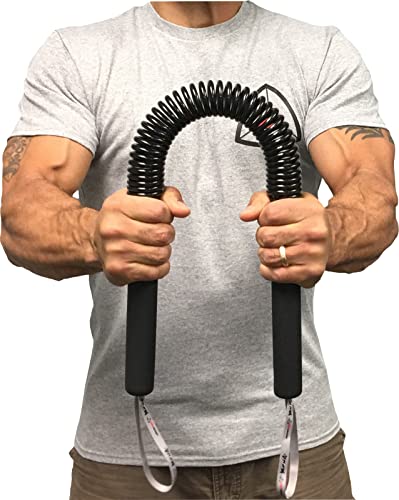 Core Prodigy Power Twister Bar – Oberkörperübung für Brust, Schulter, Unterarm, Bizeps- und Armstärkung, 13,6-36,3 kg von Core Prodigy