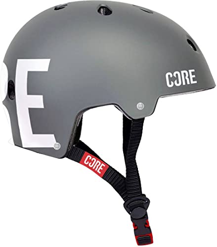 CORE Unisex – Erwachsene Street Sporthelme, Grau, XL von Core