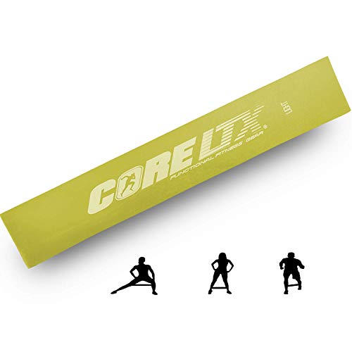 CoreLTX ® Fitnessband einzeln oder im Set mit Tasche (D - Gelb (Das Leichte)) von CoreLTX