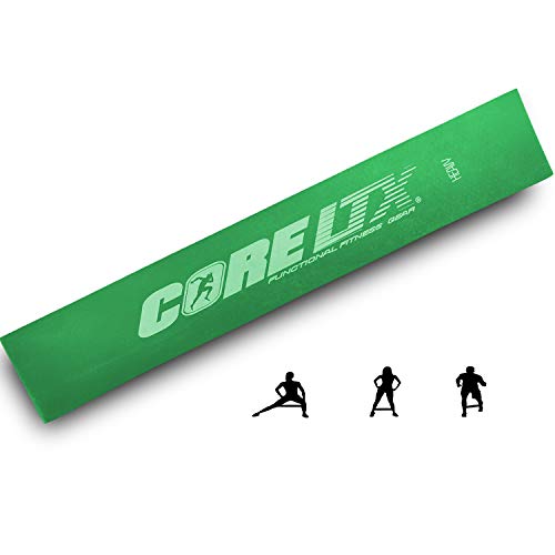 CoreLTX ® Fitnessband einzeln oder im Set mit Tasche (F - Grün (Das Schwere)) von CoreLTX