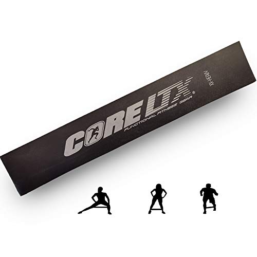 CoreLTX ® Fitnessband einzeln oder im Set mit Tasche (H - Schwarz (Das Schwerste)) von CoreLTX