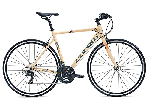 Corelli Unisex-Adult Bicycle Fahrrad 28"-FIT Bike, Aluminium Rahmen, Starrgabel, braun, One Size von Corelli