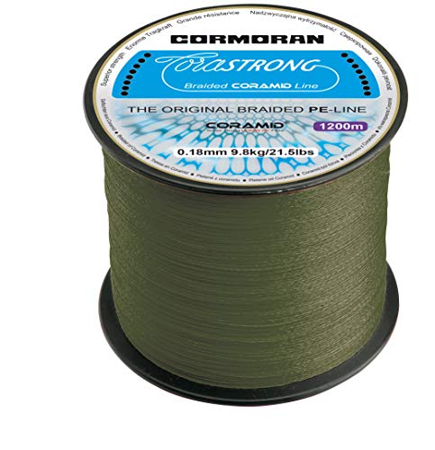 Cormoran Corastrong (grün, 1200m) - geflochtene Hochleistungsschnur, Durchmesser:0.10mm von Cormoran