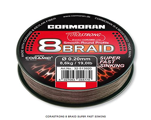 Cormoran Corastrong 8-Braid Sinking 2000m 0.27mm 14,9Kg von Cormoran