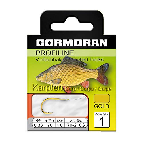 Cormoran PROFILINE Karpfenhaken Gold Gr.2 0,30mm von Cormoran