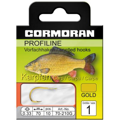 Cormoran PROFILINE Karpfenhaken gold Gr.1 0,33mm von Cormoran