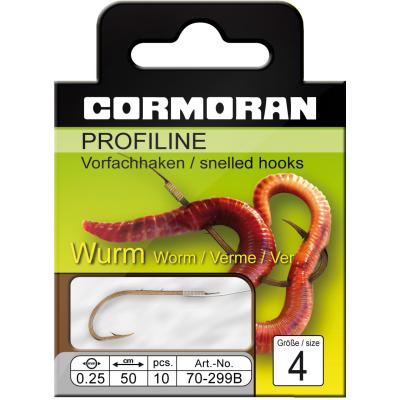 Cormoran PROFILINE Wurmhaken brüniert Gr.8 0,22mm von Cormoran