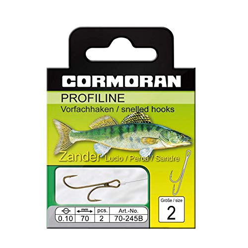 Cormoran PROFILINE Zander-Ryderhaken brün. Gr.2 0,10mm von Cormoran